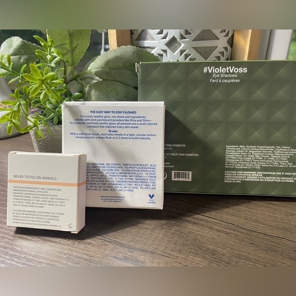 🆕 3 PC Popsugar Cheek, Violet Voss Eye Palette & Floss Highlighter Lot NEW - Picture 2 of 6